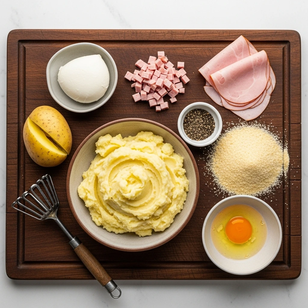Ingredientes de crocchè o panzerotti