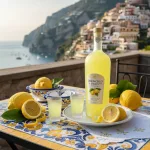 Botella-de-auténtico-Limoncello-Casero-Napolitano-con-limones-de-Sorrento