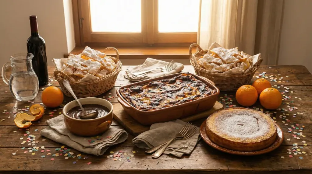 Comida típica de Carnaval en Nápoles