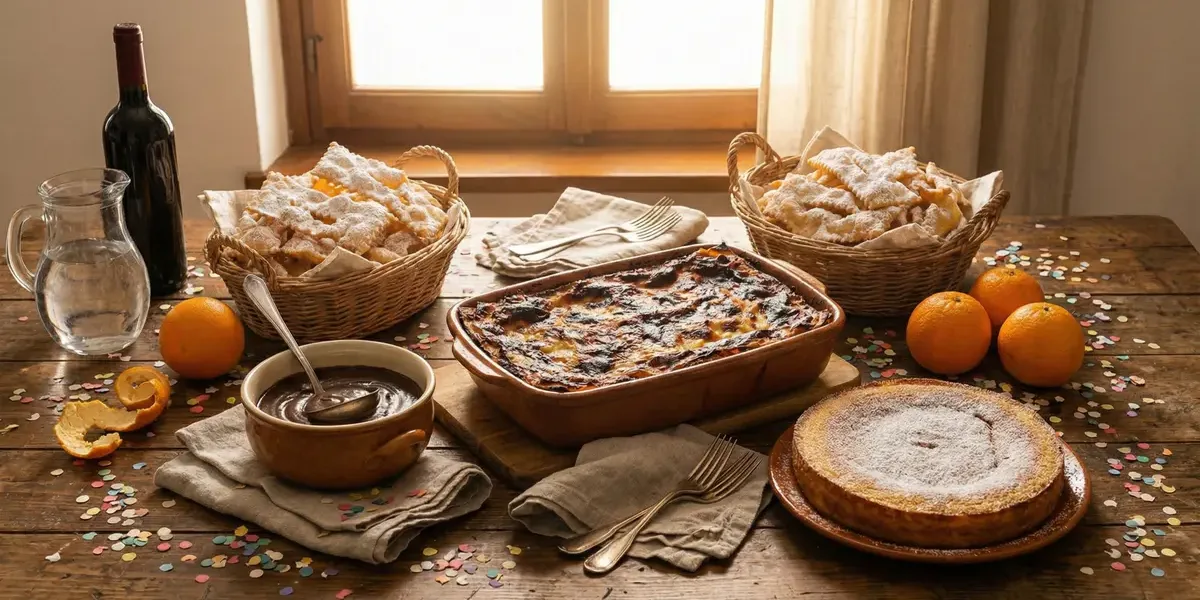 Comida típica de Carnaval en Nápoles