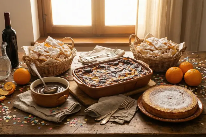 Comida típica de Carnaval en Nápoles