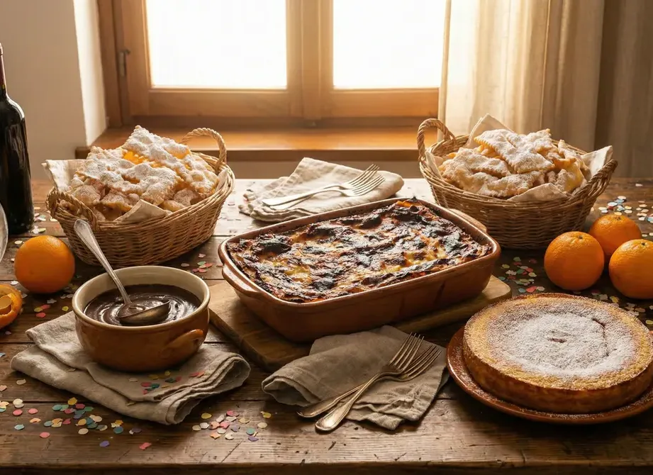 Comida típica de Carnaval en Nápoles