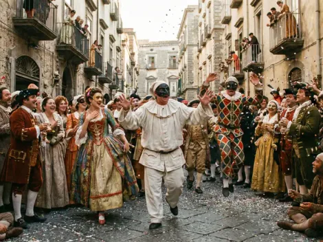máscaras del carnaval de Nápoles