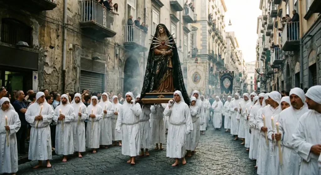 semana-santa-en-nápoles-cofradias-procesión